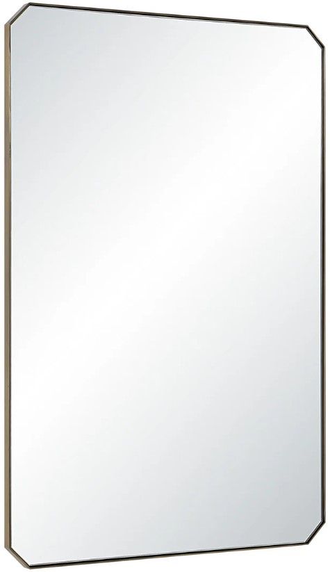 Renwil® Nate Dark Antique Brushed Brass Accent Mirror-2
