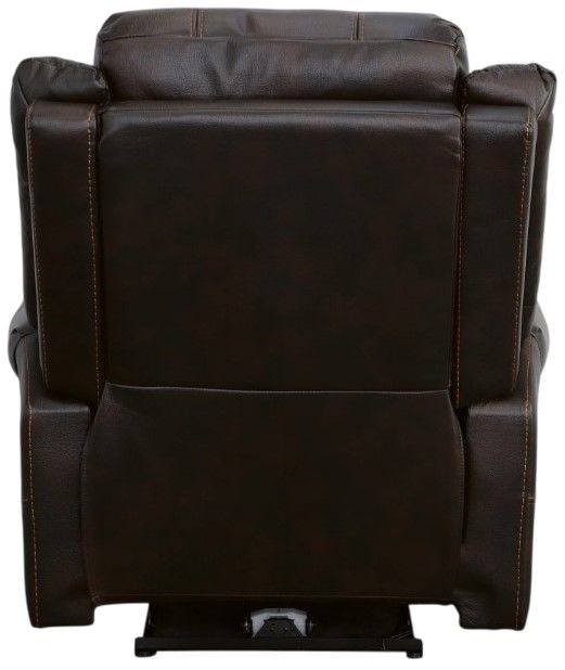 Flexsteel® Oscar Brown Power Recliner with Power Headrest-4