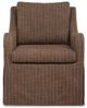 Uttermost® Luisa Pinstripe Swivel Chair-4