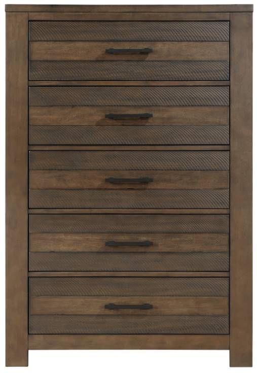 Mazin Furniture Conway Antique Brown Chest-1