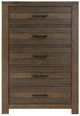 Mazin Furniture Conway Antique Brown Chest-1