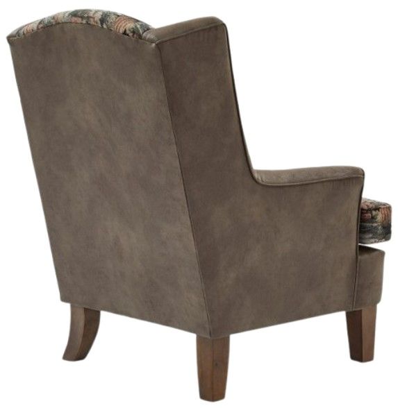 Best® Home Furnishings Field & Stream Home Andrea MFX1 Wing Back Chair with Dark Walnut Legs-3