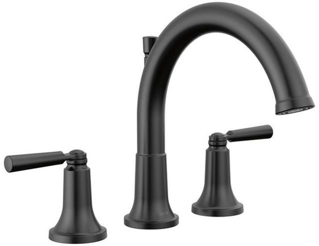 Delta Saylor® Matte Black Roman Tub Trim-0