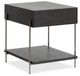 Magnussen Home® Spencer Dark Briarsmoke Gray End Table-5
