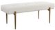 Uttermost® Olivier White Faux Shearling Bench-0