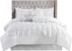 Olliix by Madison Park Laurel 7 Piece White California King Tufted Comforter Set-0