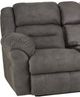 HomeStretch Gambler Dark Shadow Manual Double Reclining Loveseat-1