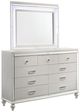 New Classic® Home Furnishings Valentino 4-Piece White Queen Panel Bedroom Set-3