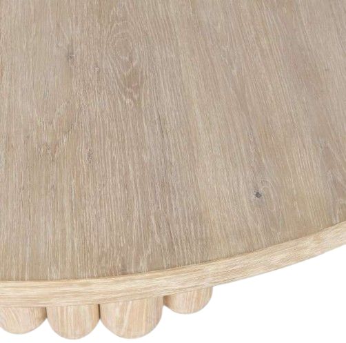 Classic Home Tiber White Washed Dining Table-2