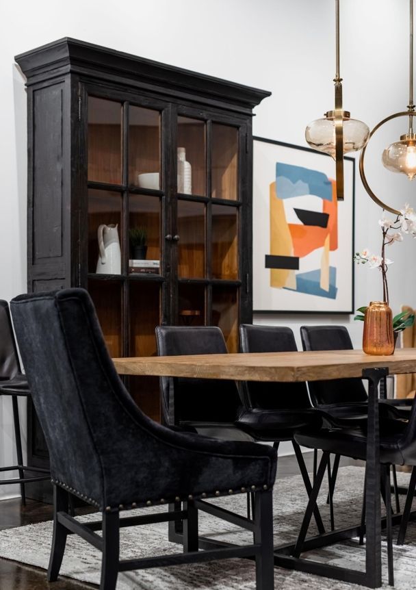 Nest Home Collections Josh Matte Black Arm Chair-1