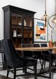 Nest Home Collections Josh Matte Black Arm Chair-1