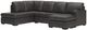 Signature Design by Ashley® Dara Park 2-Piece Shadow Right Arm Facing Sectional and Chaise-0