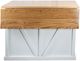 American Heartland Manufacturing Rustic Bright White Kitchen Island-3