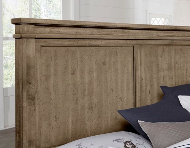 Artisan & Post by Vaughan-Bassett Cool Rustic Stone Gray Queen Panel Bed-2