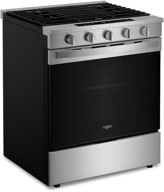 Whirlpool® 30" Fingerprint Resistant Stainless Steel Slide In Gas Range-4