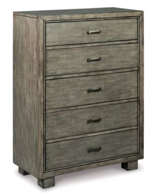 Signature Design by Ashley® Arnett 5-Piece Gray King Bookcase Bed Set-3
