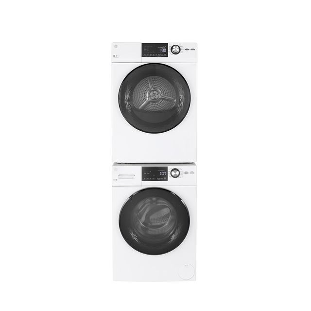 GE® 4.1 Cu. Ft. White Electric Front Load Dryer-2