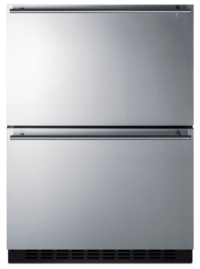 Summit® 24" Stainless Steel Refrigerator Drawers-0