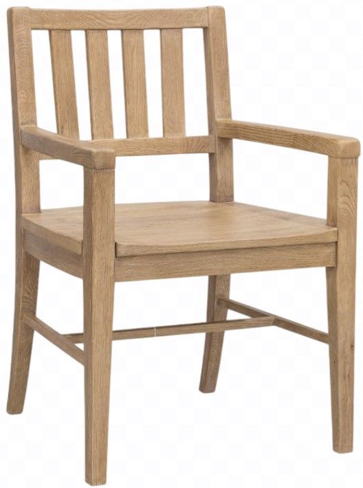 Hooker® Furniture Driftwood Buckboard Splatback Dining Arm Chair-0