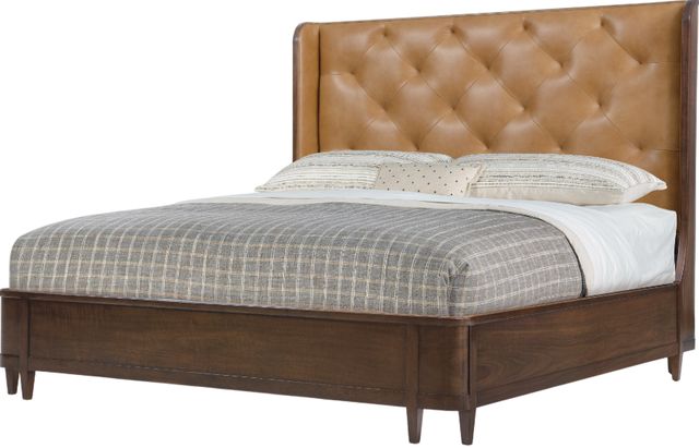 Hooker® Furniture Archives  Classic Walnut/Dark Blond King Panel Bed-3