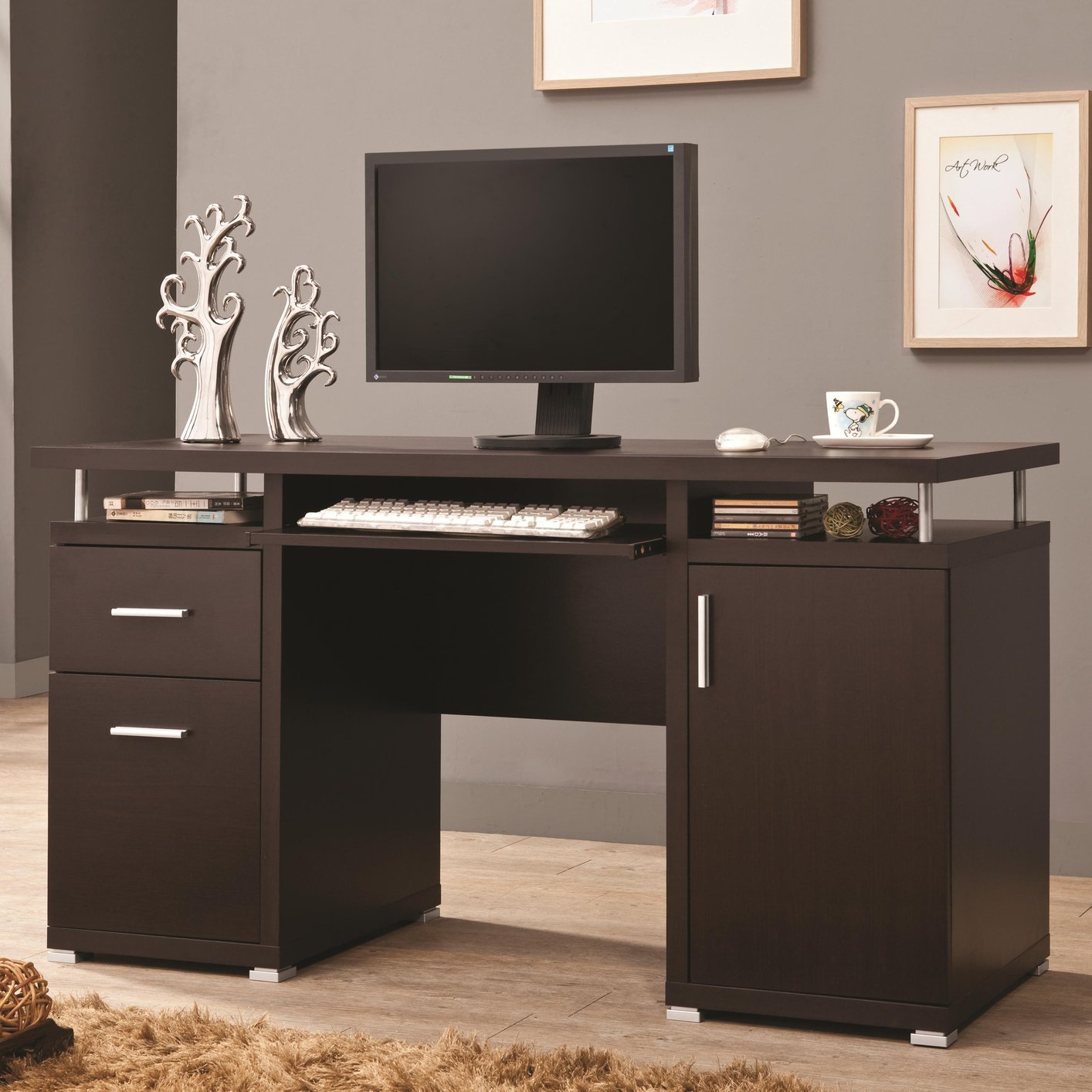 Coaster Tracy Computer Desk - Thumbnail 3