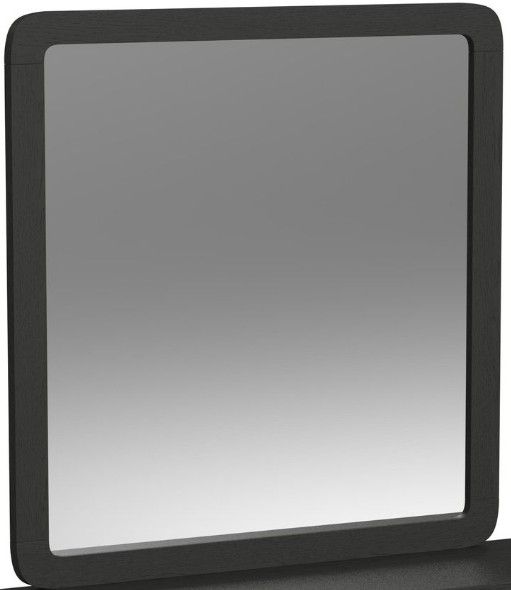 Elements International Ridgemont Black Drawer and Mirror Set-1