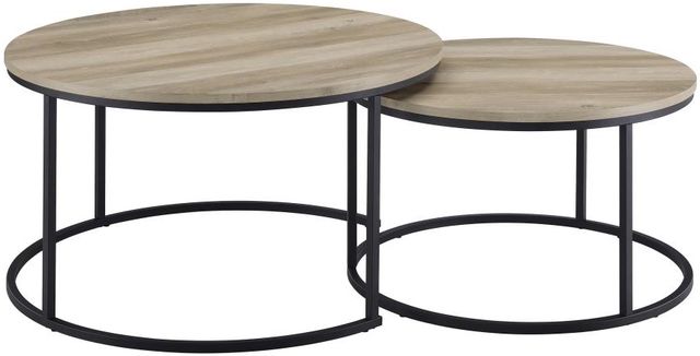 Coaster® Lainey 2-Piece Distressed Pine Nesting Coffee Table-1