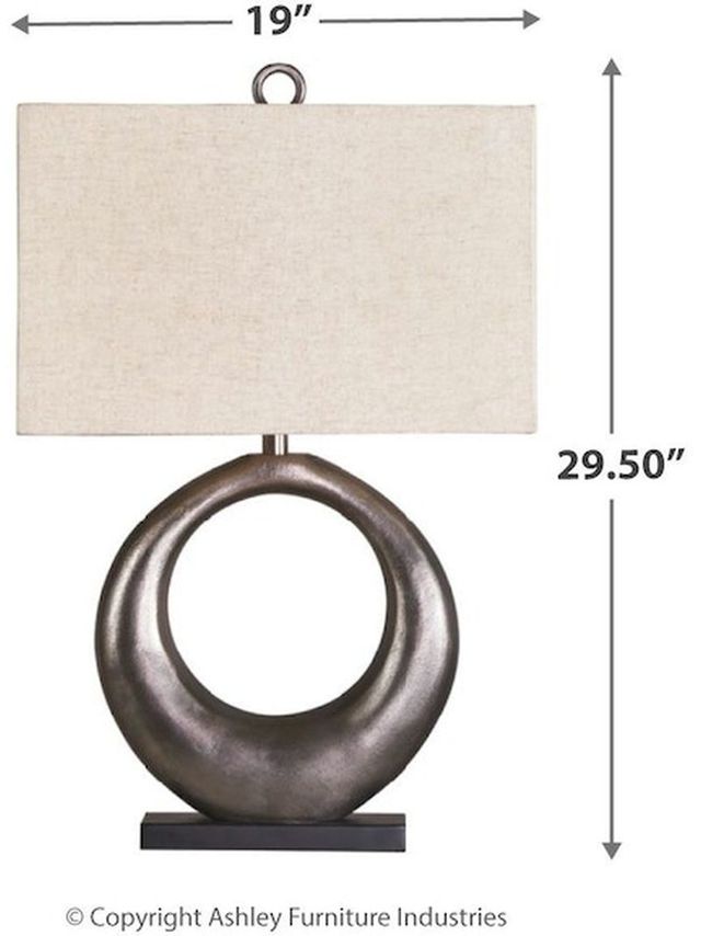 Signature Design by Ashley® Saria Antique Silver Table Lamp-1