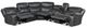 Homelegance® Fargo 3-Piece Dark Gray Curved Power Reclining Sectional with Console-2