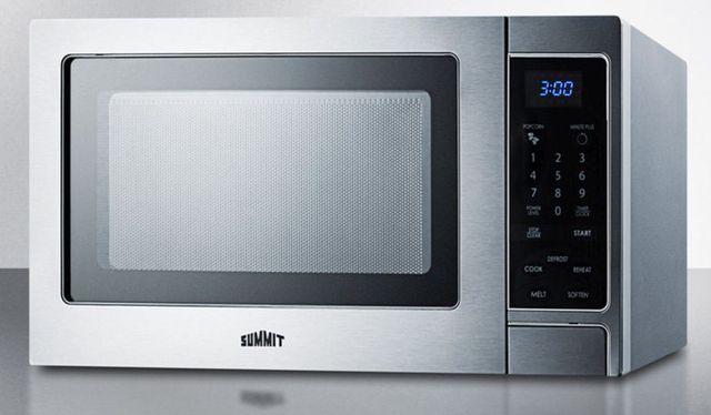 Summit® 0.9 Cu. Ft. Stainless Steel Countertop Microwave-1