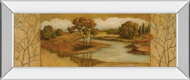 Classy Art River Scene II Mirror Framed Wall Art-0