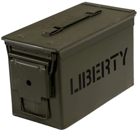 Liberty Safe Green .50 Caliber Ammo Canister-0