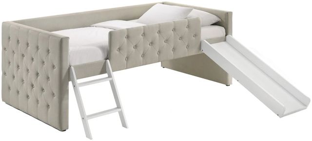 Intercon Addyson Fog Youth Twin Upholstered Loft Bed-0