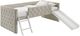 Intercon Addyson Fog Youth Twin Upholstered Loft Bed-0