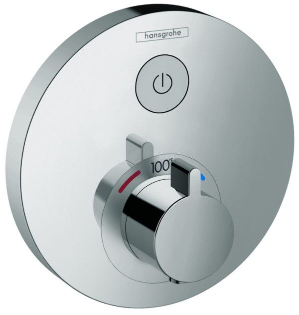 Hansgrohe ShowerSelect S Chrome Thermostatic Trim with One Function-0