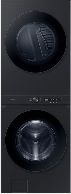 Samsung Bespoke 4.6 Cu. Ft. Washer, 7.6 Cu. Ft. Dryer Brushed Black Stack Laundry