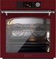 Ilve Nostalgie II 30” Burgundy Pyrolytic Single Electric Wall Oven with Chrome Trim-0