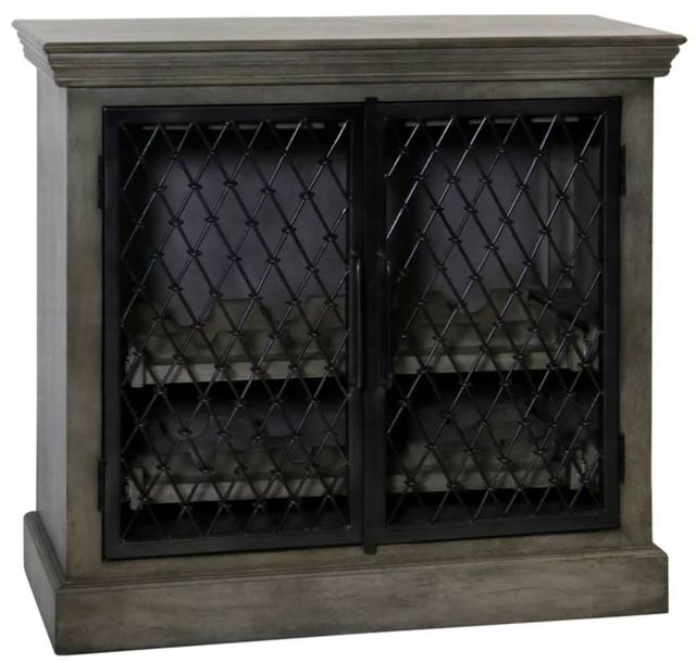 StyleCraft Black/Gray Wine Cabinet -0
