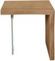 Modus Furniture One Bisque Top End Table with Clear Base-2