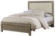 Vaughan-Bassett Bedford Washed Oak Queen Upholstered Bed-0