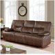 Furniture of America® Chantoise Brown Power Motion Sofa-0