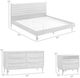 Armen Living Artemio 4-Piece Black King Panel Bedroom Set-2
