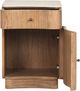 Four Hands Boa Cream Marble/Sandy Mindi Veneer Nightstand-3