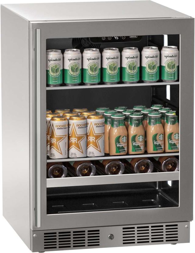 Marvel Essential Collection 24" 5.1 Cu. Ft. Stainless Steel Beverage Center-0