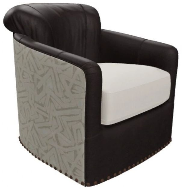Craftmaster® Customizable Custom Blends 30" Swivel Chair-2
