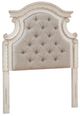 Signature Design by Ashley® Realyn Beige/Chipped White Twin Upholstered Panel Headboard-0