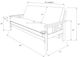 Kodiak Furniture Monterey Oregon Trail Saddle/Espresso Full Futon with Mattress-4
