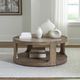 Liberty Furniture South Bend Burnished Clay Round Cocktail Table-1