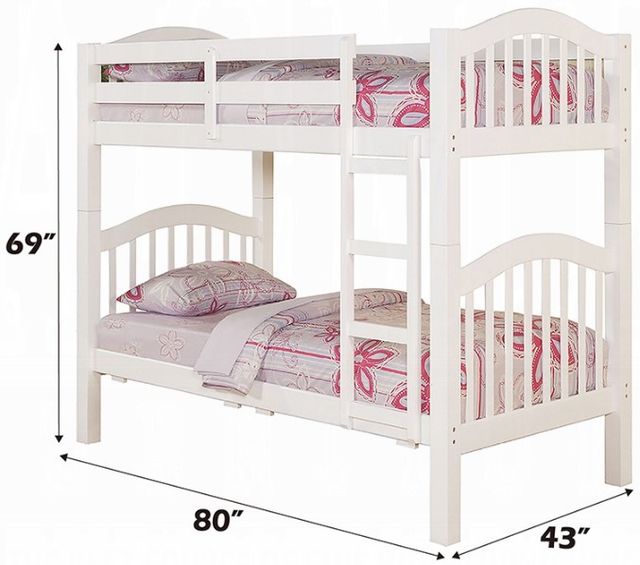 ACME Furniture Heartland White Twin/Twin Youth Bunk Bed-2