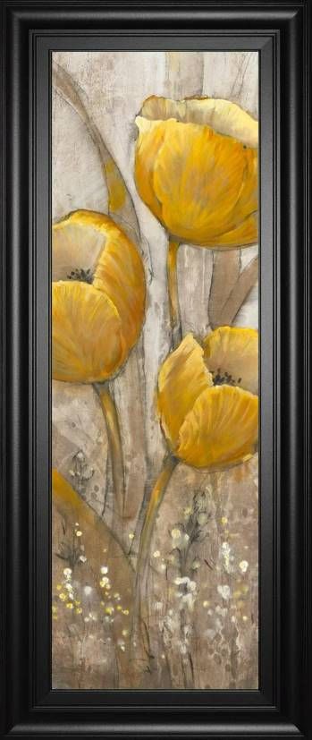 Classy Art Ochre Tulips II by Tim Otoole Wall Art-0